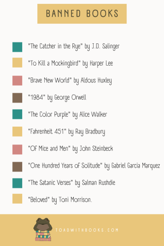 10 Banned Books and Why – Toad with Books
